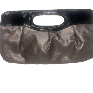 Elegant Black and Brown / pewter Women's Clutch